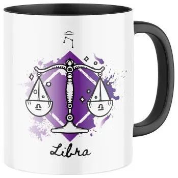 Keramický hrnek s potiskem znamení Váhy