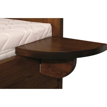 Noční stolek DPV Závěsná police zaoblená Barva: Mahagon, Rozměr: 35 x 35