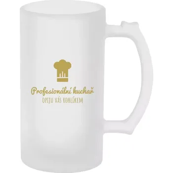 Sklenice Půllitr pro kuchaře a kuchařky - Profesionální kuchař - matný