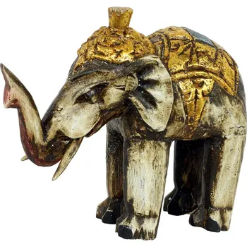 Vánoční ozdoba Autronic Slon antik - dřevořezba - TAKSU-48