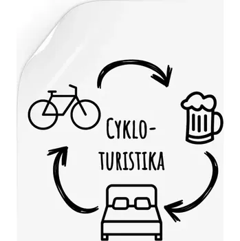 Samolepící dekorace Samolepka Cykloturistika