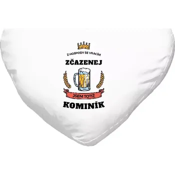 Polštář Polštář srdce 40x35 cm Z hospody se vracím - Kominík