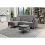 Gib Rohová sedací souprava Bregi + taburet Barevné provedení: Potah dle obrázku, Barva nožiček: Zlatá