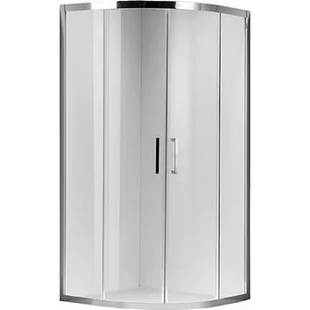 BPS-koupelny Čtvrtkruhový sprchový kout HYD-RK101 100x100 chrom/transparent - bez vaničky