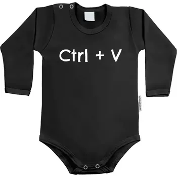 Kojenecký body Dětské body s dlouhým rukávem Ctrl + V