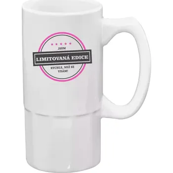 Sklenice Půllitr pro nevěstu - Jsem limitovaná edice, rychle než se vdám - 500 ml