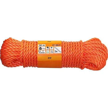 Horolezectví Stabilit Lano, ø 8 mm × 30 m, polypropylen 596356