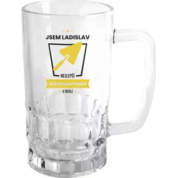 Sklenice Půllitr pro sádrokartonáře - Nejlepší v okolí - sadrokartonář - čirý