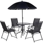 Set zahradního nábytku Patio, 6 dílů, rozměry stolu: ø 80 × 70 cm WS-7001