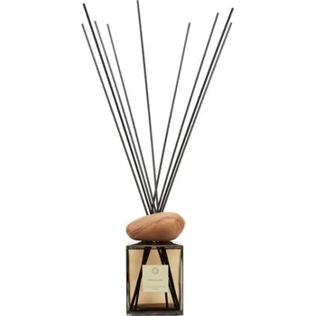 Aroma difuzér Locherber Milano Difuzér s tyčinkami a dřevěným víčkem ve tvaru oblázku s vůní KYUSHU RICE - 2500 ml LH440381