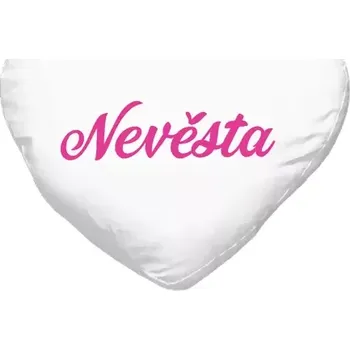 Polštář Polštář srdce 40x35 cm Nevěsta