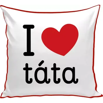 Polštář Polštář barevný 32x32 cm I love táta