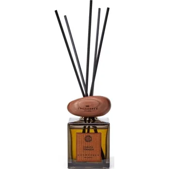 Aroma difuzér Locherber Milano Difuzér s tyčinkami a dřevěným víčkem ve tvaru oblázku s vůní HABANA TOBACCO - 5000 ml LH440100