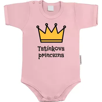 Kojenecký body Dětské body s krátkým rukávem Tatínkova princezna