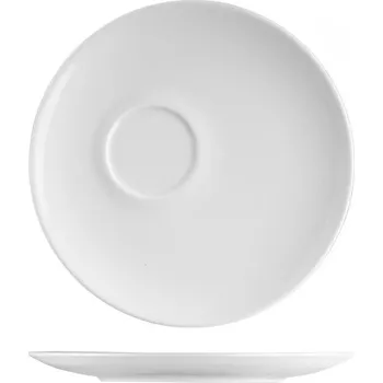 Suisse Langenthal | Podšálek s excentrickým zrcátkem, bílý, 16 cm, Isabelle