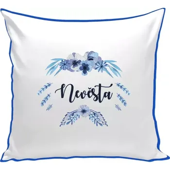Polštář Polštář barevný 32x32 cm Nevěsta - peříčka