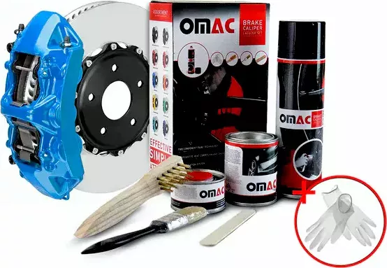 Thermo barva na brzdové třmeny Omtec (kompletní sada) Barva: modrá Hawaii