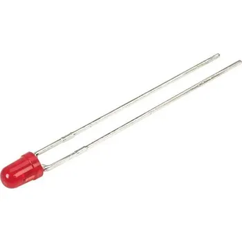 Dioda Kingbright L-7104ID-12V LED s vývody červená kulatý 3 mm 20 mcd 40 ° 11.5 mA 14 V