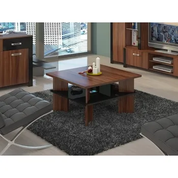 Konferenční stolek Konferenční stolek SENTANI I, švestka wallis/černý lesk, 5 let záruka + vyzvednutí ZDARMA