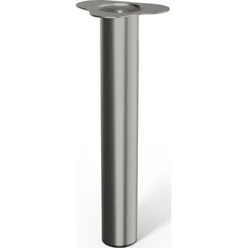 Stabilit Nábytková noha, ø 60 × 400 mm, ocel, broušený nikl, 75 kg 50295