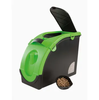 box na krmivo MAELSON Dry Box Deluxe černý/zelený 13 kg