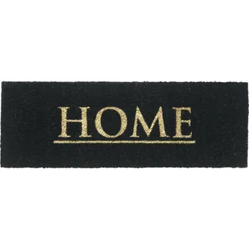 Rohožka Kokosová rohožka Ruco Print, 75 × 26 cm, černohnědá 147-1-267-707