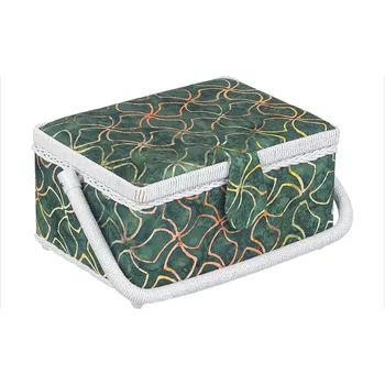 Organizér galanterie Belated Box na šití 24 x 17,5 x 13 cm zelený