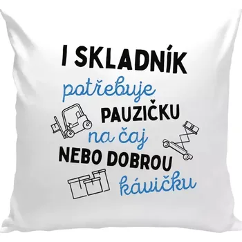 Polštář Polštář bílý 40x40 cm I skladník potřebuje pauzičku