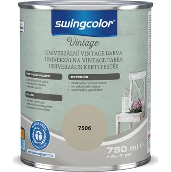 Lak na dřevo Swingcolor Univerzální barva, šedá, polomatná, 750 ml 6429.T0750.7506