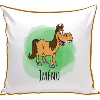 Polštář Polštář barevný 32x32 cm Koník