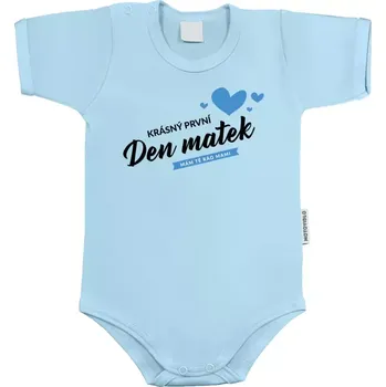 Kojenecký body Dětské body s krátkým rukávem Krásný první den matek - mám tě rád mami