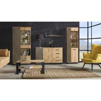 Obývací stěna Dolmar Obývací sestava Lamelo Zvolte osvětlení: bez osvětlení