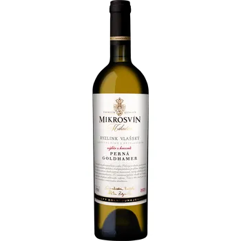 Víno Ryzlink vlašský, pozdní sběr, Perná, Goldhamer, Mikrosvín