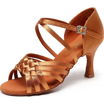 Dámské lodičky Dámské taneční boty Botan BL-17 tmavě tělová 6,5 cm Flare Velikost: 38,5