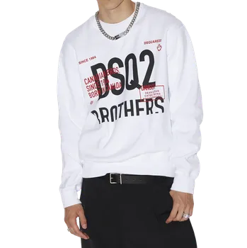 Pánská mikina Bílá mikina Dsquared2 Bro , Velikost: XL