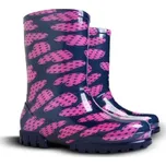 Demar Obuv TWISTER PRINT dětská holínky srdíčka - 34-35