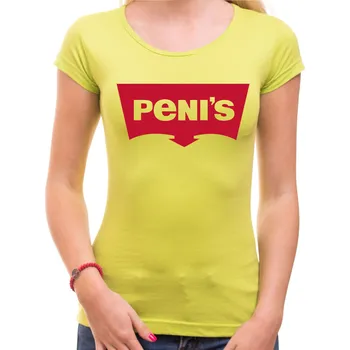 Značkové tričko PENi'S, Barva látky Limetková zelená (Pouze Dámsky střih!), Střih Dámsky, Velikost M