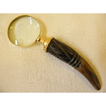 Lupa ZVĚTŠOVACÍ LUPA ZLATÝ ODSTÍN S OZDOBNOU RUKOJETÍ