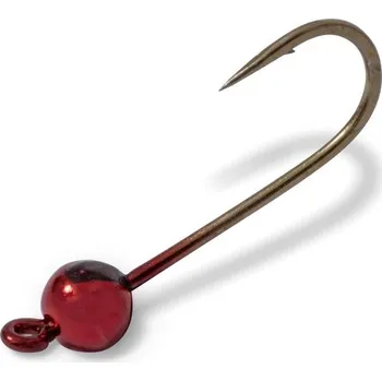 Umělá nástraha Zebco jigová hlava Magic Trout Golden T-Jig Red 3ks