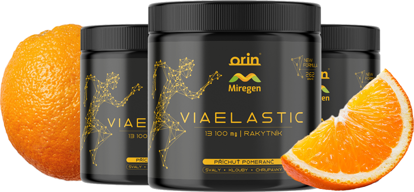 3x Viaelastic – Kolagen pro klouby – Příchuť pomeranč