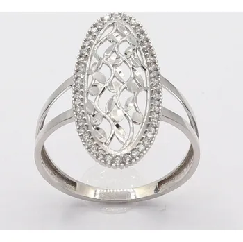 Prsten Zlatý prsten z bílého zlata se zirkony AZ3378W, vel. 56, 2.2 g (585/1000)