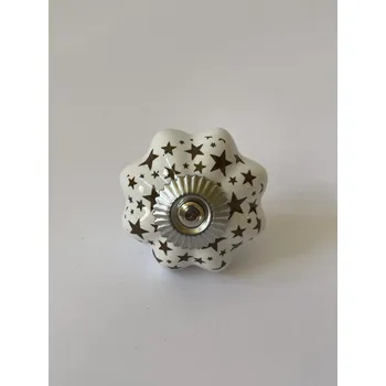 PORCELÁNOVÁ ÚCHYTKA - BÍLO ČERNÁ