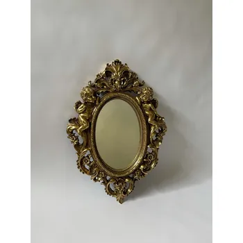 Zrcadlo ZLATÉ ZRCADLO S FIGURAMI ANDĚLŮ