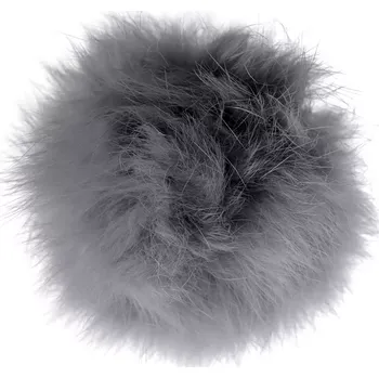 Bambule kožešinová menší Ø 6 cm šedá