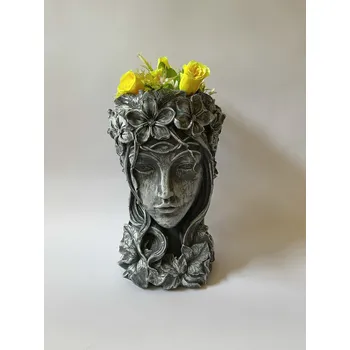 Obal na květináč OBAL NA KVĚTINÁČ V SECESNÍM STYLU - HLAVA ŽENY