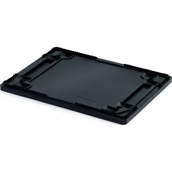 paleta Víko k ESD Euro přepravce 80 cm × 60 cm, černá