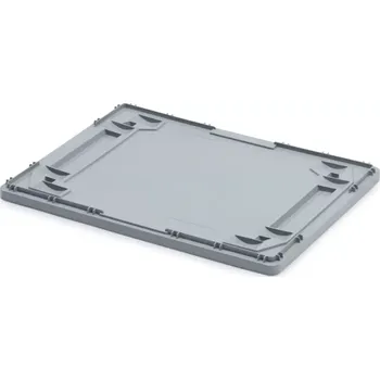 Přepravka na jídlo Víko k Euro přepravce 80 cm × 60 cm × 4 cm, šedá