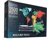 Giftio Mapa světa puzzle 1500 dílků