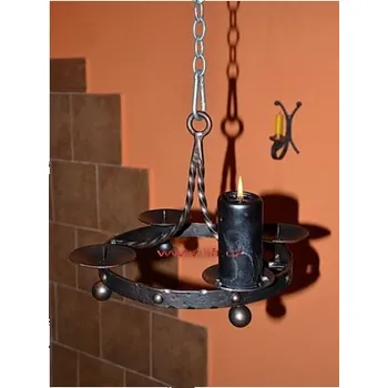 Svícen Kovový svícen Kruh nýt