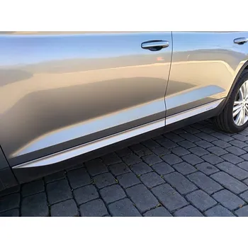 Tuning Lišty bočních dveří M-TRACK, stříbrné matné - Škoda Kodiaq (Lišty bočních dveří M-TRACK pro Škoda Kodiaq)